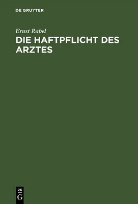 Produktbild von Die Haftpflicht des Arztes