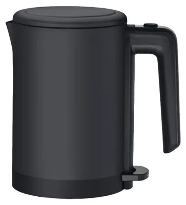 Immagine prodotto di Zimilo, bollitore da viaggio in acciaio inossidabile, 0,8L, nero, bollitore elettrico compatto con filtro anticalcare, teiera da 1800W, base girevole a 360° e protezione contro il surriscaldamento