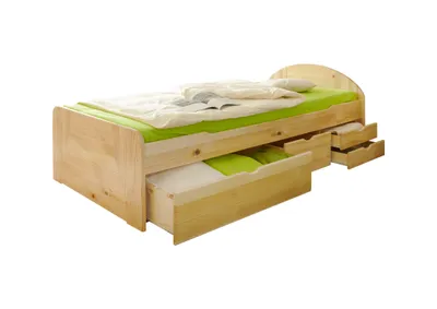 Produktbild von Schubkastenbett Erna Kiefer Natur 90x200