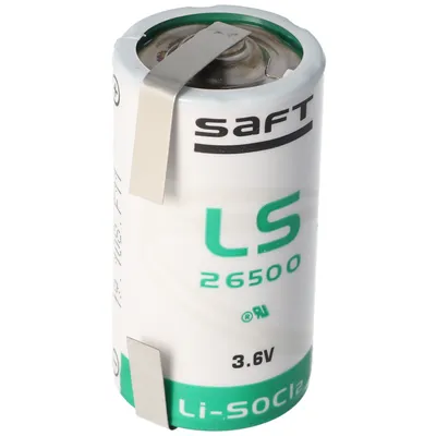 Zdjęcie produktu dla SAFT LS26500 Bateria litowa Li-SOCI2, rozmiar C z przylutowanym znacznikiem w kształcie litery U