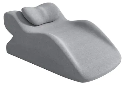 Obrázek produktu pro Polštářek na opěrku hlavy, ergonomická podpora, lze prát v pračce, šedá barva