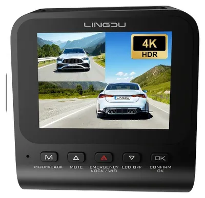Produktbild von 4K Dual-Kamera-Dashcam – Autokamera mit 4K- und 1080P-Auflösung und Nachtsichtfunktion mit HDR