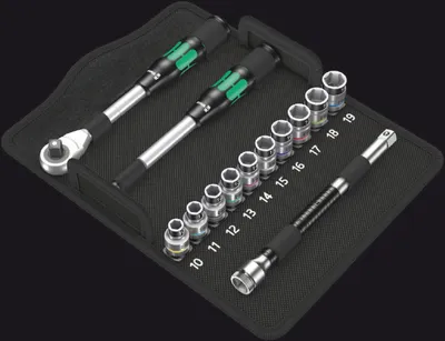 Produktbild von Wera - 8006 SC 1 Zyklop Hybrid-Knarrensatz, 1/2"-Antrieb, metrisch, 13-teilig; 5004090001