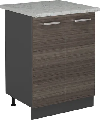 Produktbild von Küchenunterschrank Vicco R-Line Edelgrau 60 cm AP Marmor, Model 53602