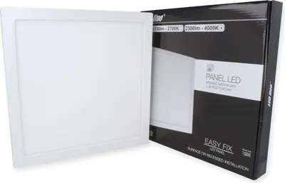 Zdjęcie produktu dla panel LED 24 W Ultra Slim 14 mm natynkowa lampa sufitowa Światło punktowe Neutralna biel 2150 lumenów Kątowe