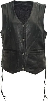 Produktbild von Mauritius Weste Damen CXNalynn schwarz Basics 100% Leder 3XL