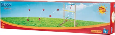 Produktbild von Beluga Leitergolf Spielwaren 70425 mit jeweils 3 Bolas in rot und weiß