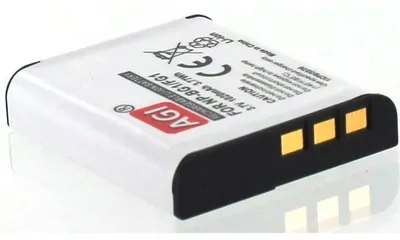 Produktbild von Akku für Sony DSC-HX7UR Li-Ion 3,7 Volt 900 mAh schwarz.