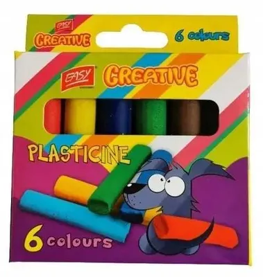 Obrázok produktu pre EASY CREATIVE plastelína 6 farieb  Spokey