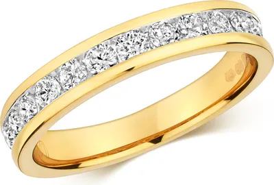 Produktbild von Funkelndes Feuer 18 Karat (750) Gold Halb Eternity Diamant Damenring Brillant-Schliff 0.50 Karat H - I1 I2, 55 (17.5); TRS3217918KYRSO