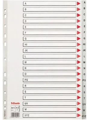 Produktbild von Esselte Maxi A4 Kunststoffordner - A - Z / grau