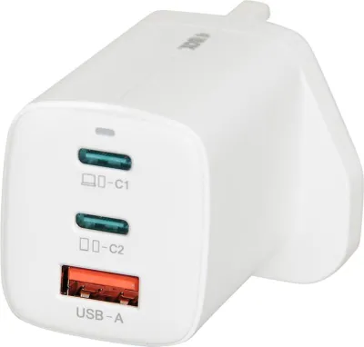 Produktbild von iBOX C-65 Weiß  GaN 65W Universal-Ladegerät UK-Stecker