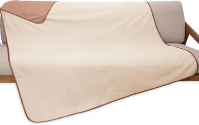 Image de Couverture imperméable pour chien, 152 x 127 cm, double face, couleur taupe, pour canapé