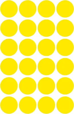 Obrázok produktu pre Značkovacie bodky priemer 18 mm žlté PU=10x96 kusov