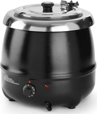 Produktbild von Suppenkessel, Kitchen Line, 8L, Schwarz, 230V/400W, ⌀330x(H)363mm