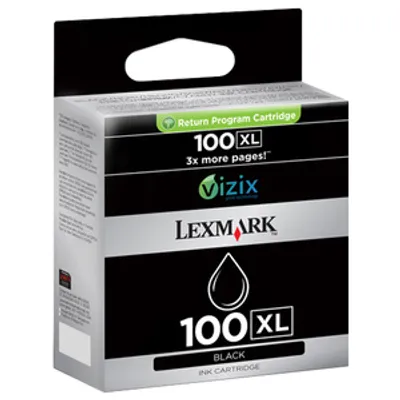 Produktbild von Lexmark 100XL, Schwarz, 2 Jahr(e), 98 mm, 32 mm, 140 mm