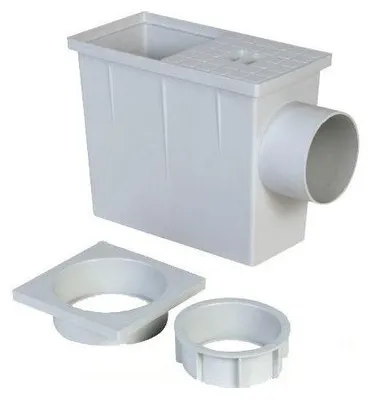 Image de AVALOIR DE PLUIE R. QUADRO 80 x 80 / 100 x 100 mm - sortie Ø 100 mm