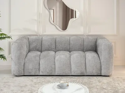 Produktbild von Sofa RONIA Stoff grau 195 cm breit 90 cm tief 70 cm hoch Sitzhöhe 40 cm
