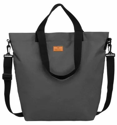 Imagen del producto de Bolso shopper para mujer de la marca Rovicky, fabricado en poliéster, de color gris y tamaño grande (A4)