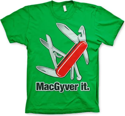Produktbild von MacGyver It T-Shirt - Medium - Green