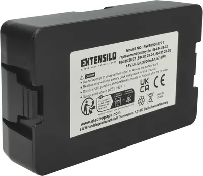 Produktbild von EXTENSILO Akku kompatibel mit Husqvarna Automower 310 Mark II, 310, 315 Mark II, 305 (2020), 315, 115 H, 305, 115H Rasenroboter (3,2Ah, 18V Li-Ion)
