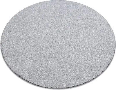 Produktbild von Teppich rund VELVET MICRO grau 90 eben, glatt, einfarbig Grau rund 100 cm