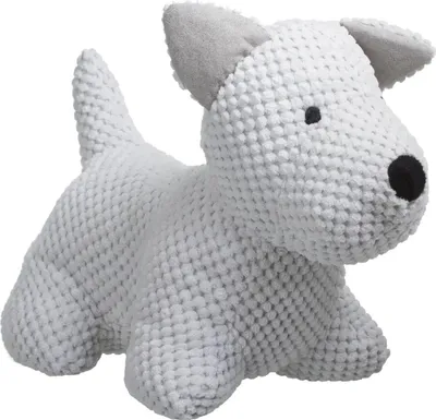 Produktbild von Atmosphera Turstopper Hund - 1 kg - weiss - Polyestergewebe - 31 x 24 cm - Turstopper