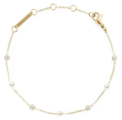 Produktbild von Vergoldetes Armband mit Swarovski-Perlen DW00401952