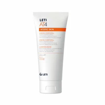 Obrázok produktu pre LETI AT4 telový krém - Bohatá starostlivosť o telo na ochranu suchej pokožky alebo pokožky so sklonom k neurodermatitíde, 200 ml krém