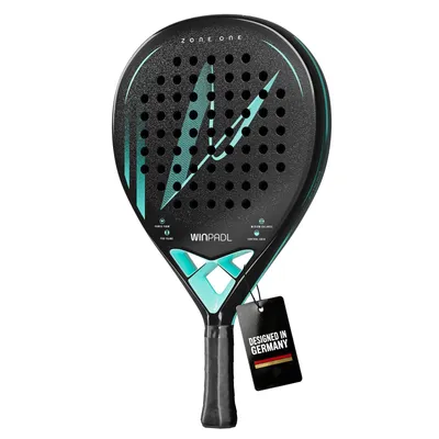 Produktbild von WINPADL Padel Schläger aus 100% Carbon, raue Schlagfläche & Soft Eva Kern - ausgewogene Tropfenform für präzises Handling - für Damen & Herren