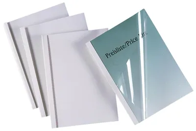 Imagen del producto de GBC IB370014 - Lámina termoadhesiva para encuadernación - Formato A4, 1,5 mm/15 hojas, color blanco, 100 unidades