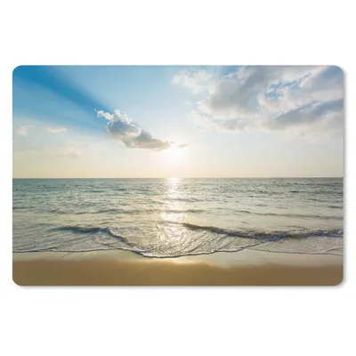 Produktbild von MuchoWow® Schreibtischunterlage Meer - Sommer - Strand 60x40 cm - XXL Mauspad - Großes Mauspad