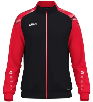 Produktbild von Jako Polyesterjacke Sonic schwarz/rot 4XL
