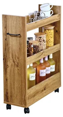 Produktbild von Klappbares Nischenregal mit 3 Regalen - Sonoma Eiche Nachbildung
