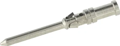 Produktbild von HARTING D-Crimpkontakt Kontaktstift (M) 0,14mm² - 0,37mm² AWG26 - AWG22 silber, 1 Stück Werkstoff Konstantan - 1 Stück
