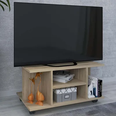 Produktbild von VCM TV Möbel | Lowboard | Fernsehregal mit Rollen | Maße H. 40 x B. 80 x T. 40 cm | Fernseh Möbel - Findalo