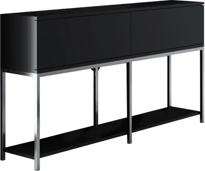 Produktbild von Skye Decor, Lord - Black, Silver, Wohnzimmerschränke, Schwarz, 150 x 80 x 30 cm