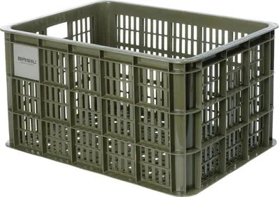 Produktbild von Basil Fahrradkorb Crate , Grün, L