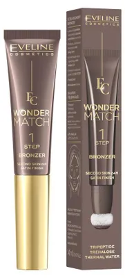Obrázek produktu pro Eveline Cosmetics Wonder Match – bronzer, dlouhotrvající efekt, voděodolnost, Odstín 02