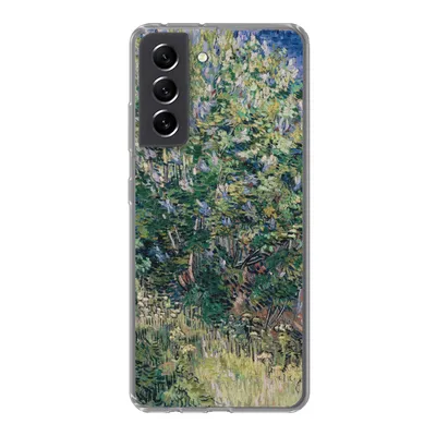 Produktbild von MuchoWow® Handyhülle Schutzhülle Hülle für Samsung Galaxy S21 FE Fliederbusch - Vincent van Gogh Silikon Softcase Handy Hülle - Mobiltelefonhülle