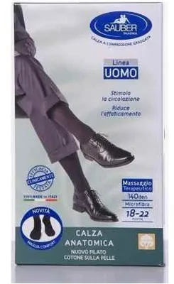 Immagine prodotto di Calza Uomo Cotone 140 Denari Grande Blu