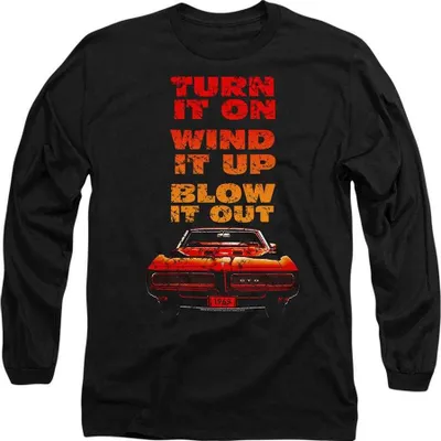 Imagen del producto de Camiseta de manga larga uni para hombre/mujer, marca Pontiac, diseño "Blow It Out Gto", modelo TV21112 (talla S), color