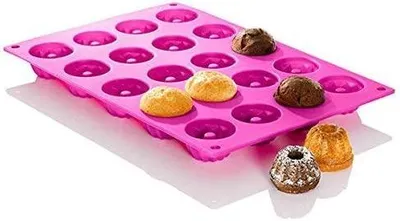 Produktbild von Mini Gugelhupfform - 20er Silikon Backform mit Antihaftbeschichtung - Für Kuchen und Desserts