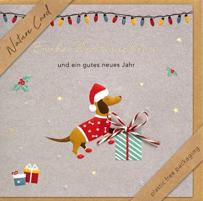 Produktbild von Weihnachten - Nature Cards Handmade - Glückwunschkarte im Format