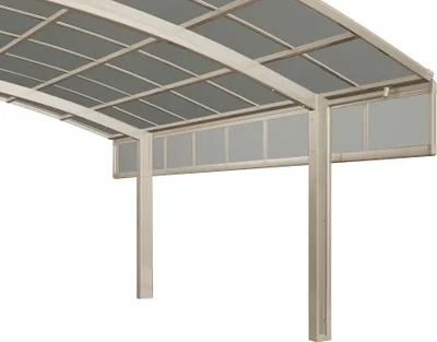 Produktbild von Seitenwand für Carport Ximax 50 cm Edelstahl-Look
