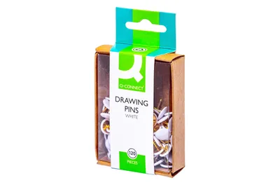 Image de Q-Connect® KF02019 Pointes à tracer - plastifiées, blanches, 120 pièces
