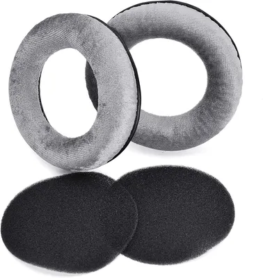 Productafbeelding van Vervangende Oorkussens - Koptelefoon Kussentjes - Comfortabel Luisteren - Traagschuim Vulling - 10 cm - Zwart
