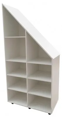 Produktbild von VDD – Schrank mit Nischen – Fachschrank – Schrank mit schräger Wand – Weiß