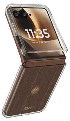 Zdjęcie produktu dla Etui Avizar do telefonu Motorola Razr 70 Ultra, twarde, składane, przezroczyste, zapewniające ochronę
