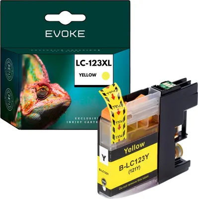 Image de Cartouche pour Brother 123XY LC123Y ️️ DCP J132W J152W J552DW J752DW ️